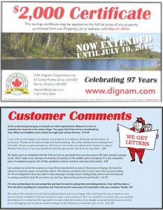 Dignam Land- Savings Certificate available until July 10th 2012